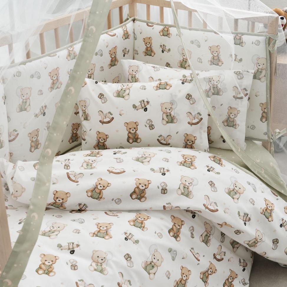 Baby Bedheet set 3pcs / TEDDY / 100% cotton